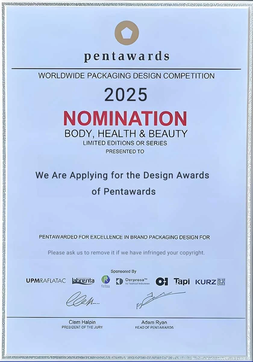 Prix de conception d'emballage des Pentawards candidats&nbsp;2025